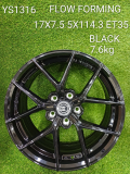 FLOW-FORMING-YS1316-17X7.5-5X114.3-ET35-BLACK-7.6KG