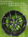 FLOW-YS1316-18X8.5-5X112-5X114.3-ET35-ET40-BLACK